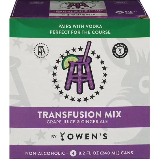 Order OWEN'S BARSTOOL TRANFUSION MIX food online from Cvs store, ARCADIA on bringmethat.com