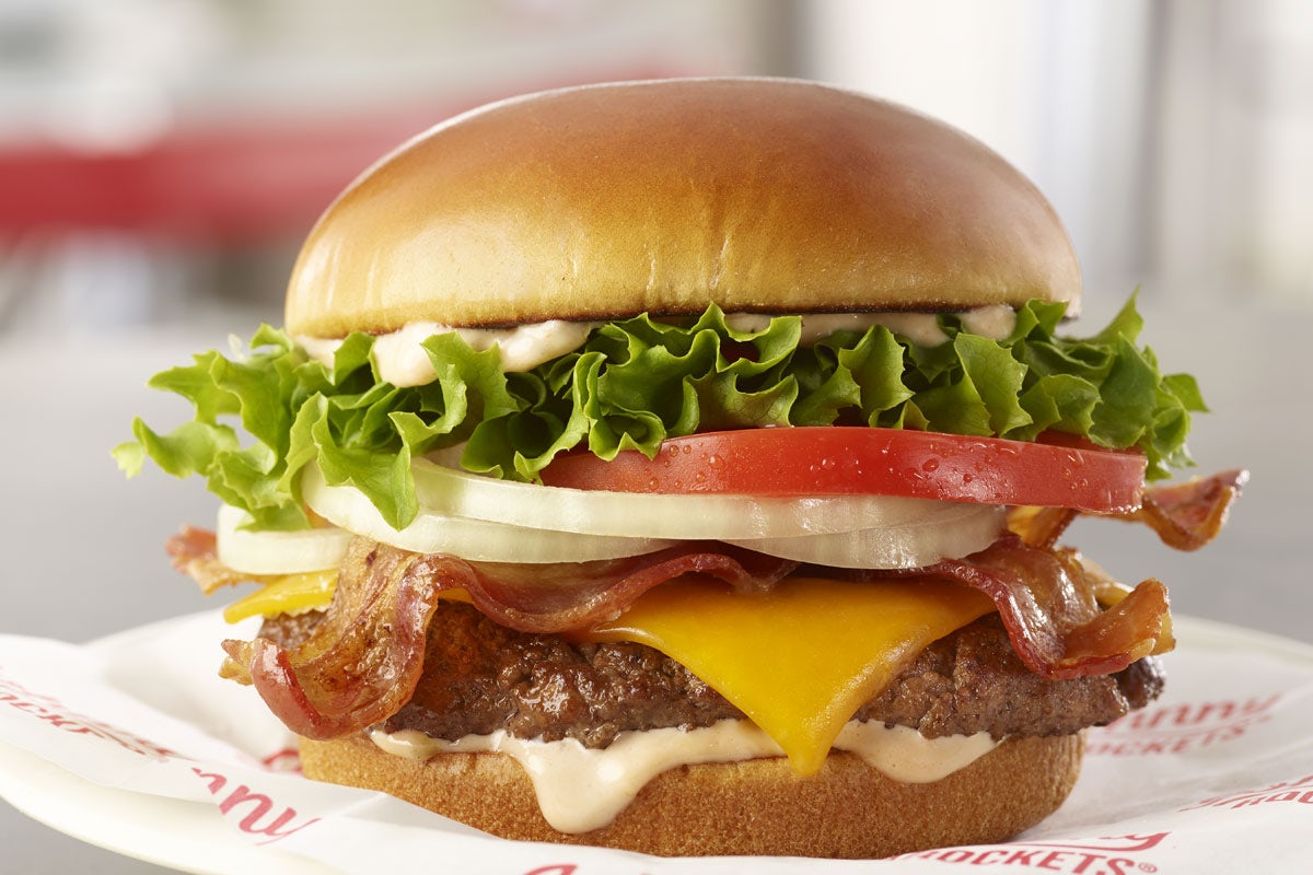 Order Bacon Cheddar food online from Johnny Rockets store, Brownsville on bringmethat.com