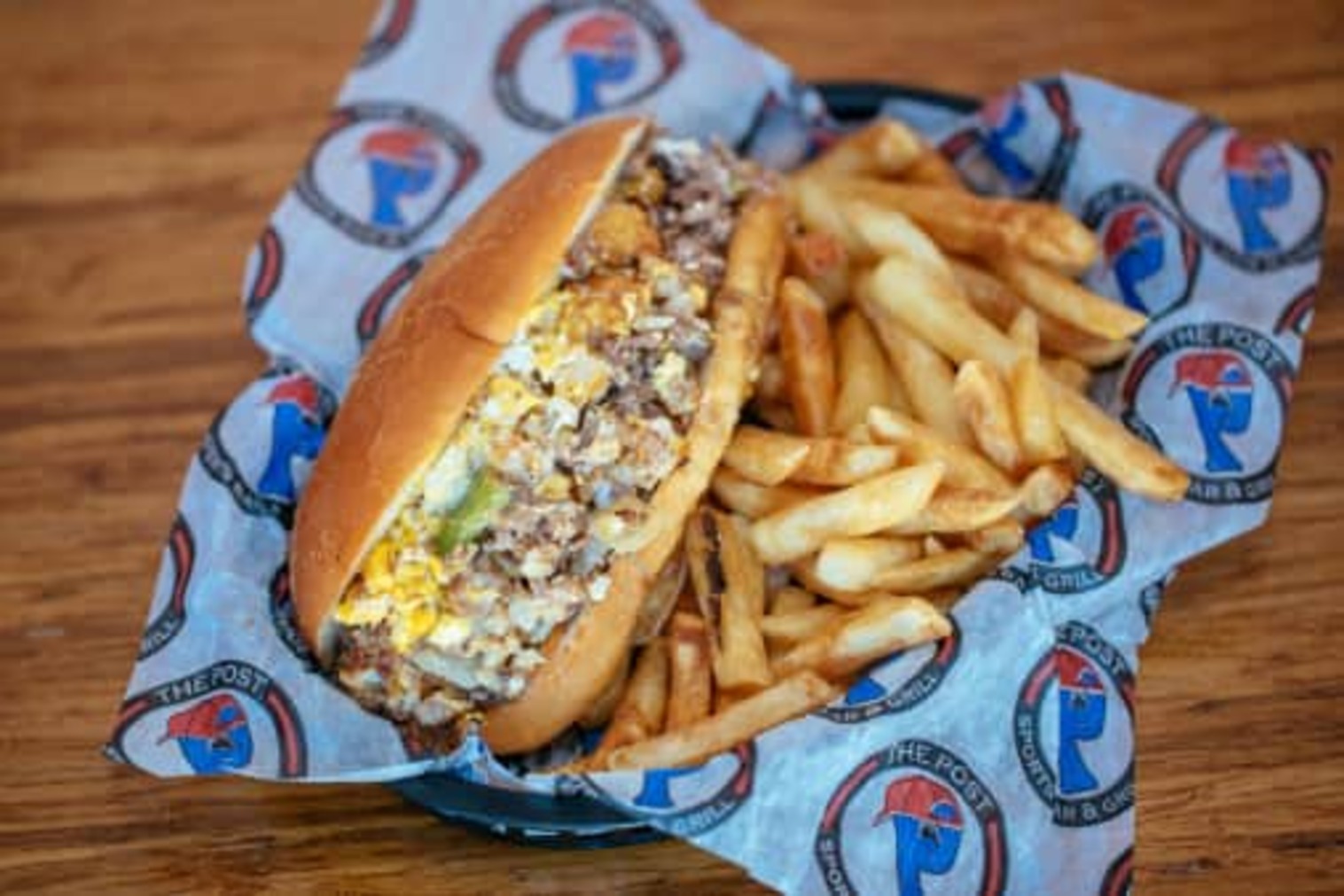 Order Wake n Steak Cheesesteak food online from The Post Sports Bar & Grill store, Maplewood on bringmethat.com
