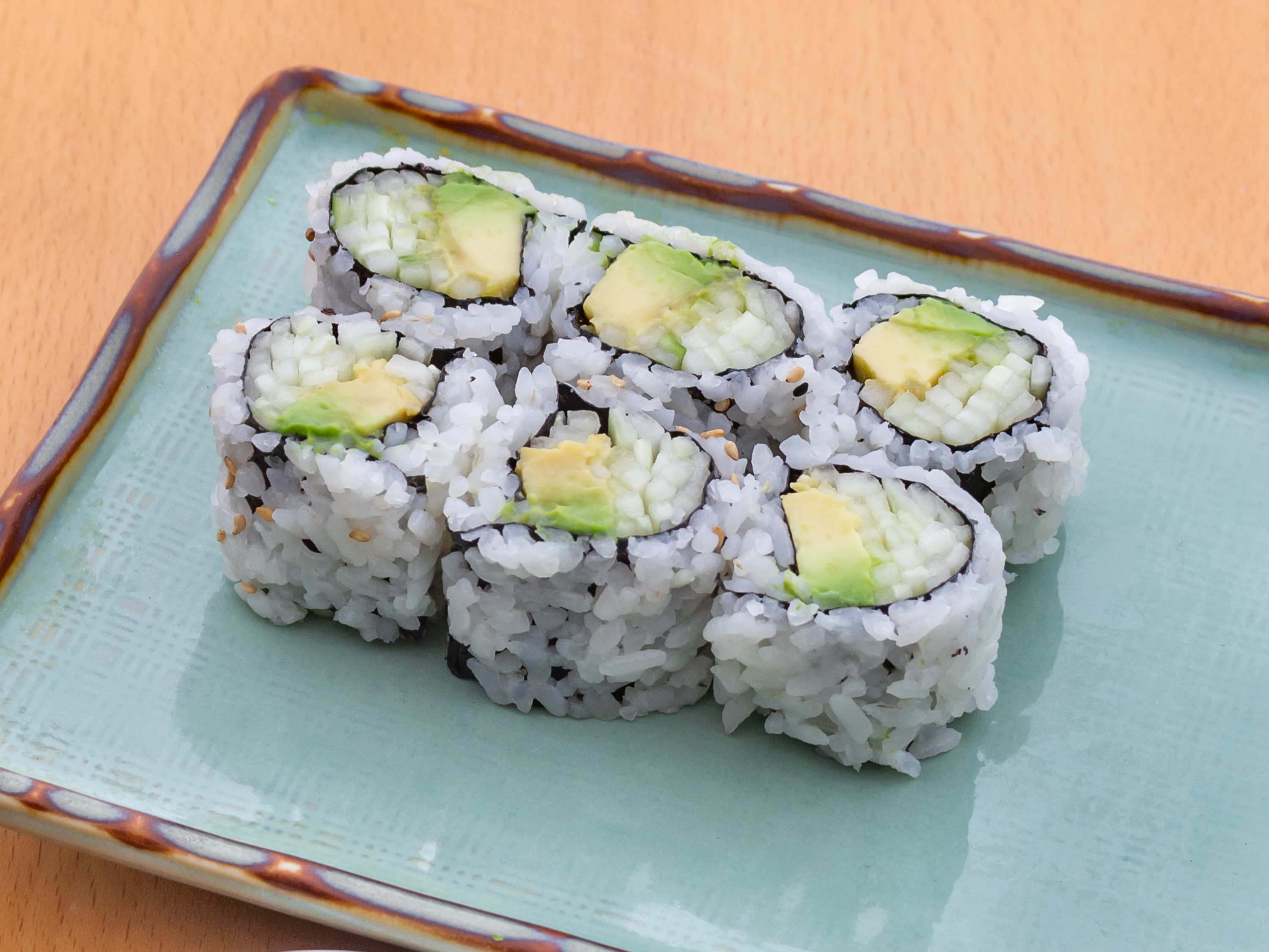 Order Kyuri Avocado Roll food online from Sushi Metsuyan store, Teaneck on bringmethat.com