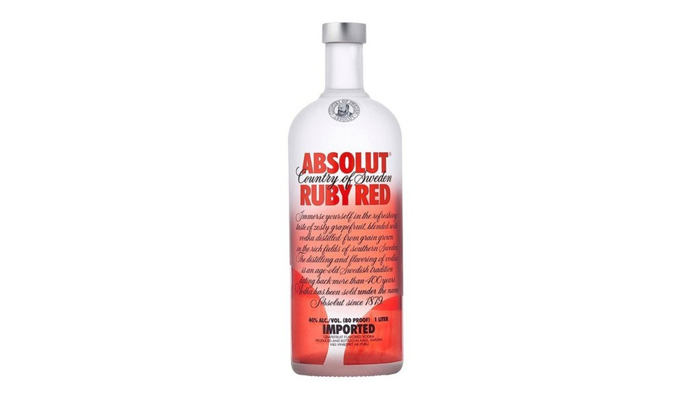 Order Absolut Country of Sweden Ruby Red Vodka 750mL food online from Oak Knoll Liquor store, Santa Maria on bringmethat.com