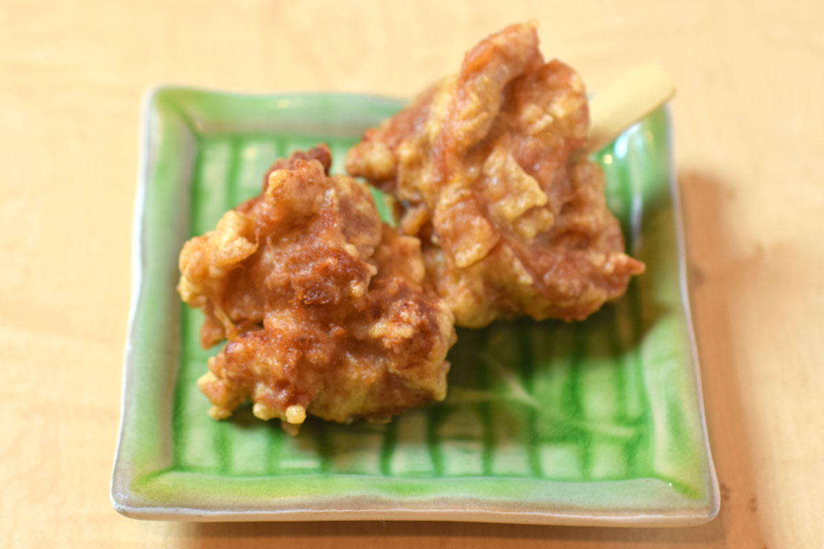 Order 1407. Chicken Karaage Mini Kushi food online from Yayoi store, Palo Alto on bringmethat.com