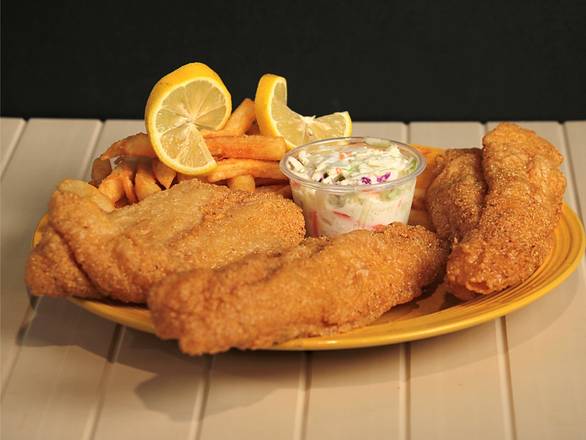Order Small Catfish Dinner [2 Pcs] food online from Captain Sam Fish & Chicken store, San Diego on bringmethat.com