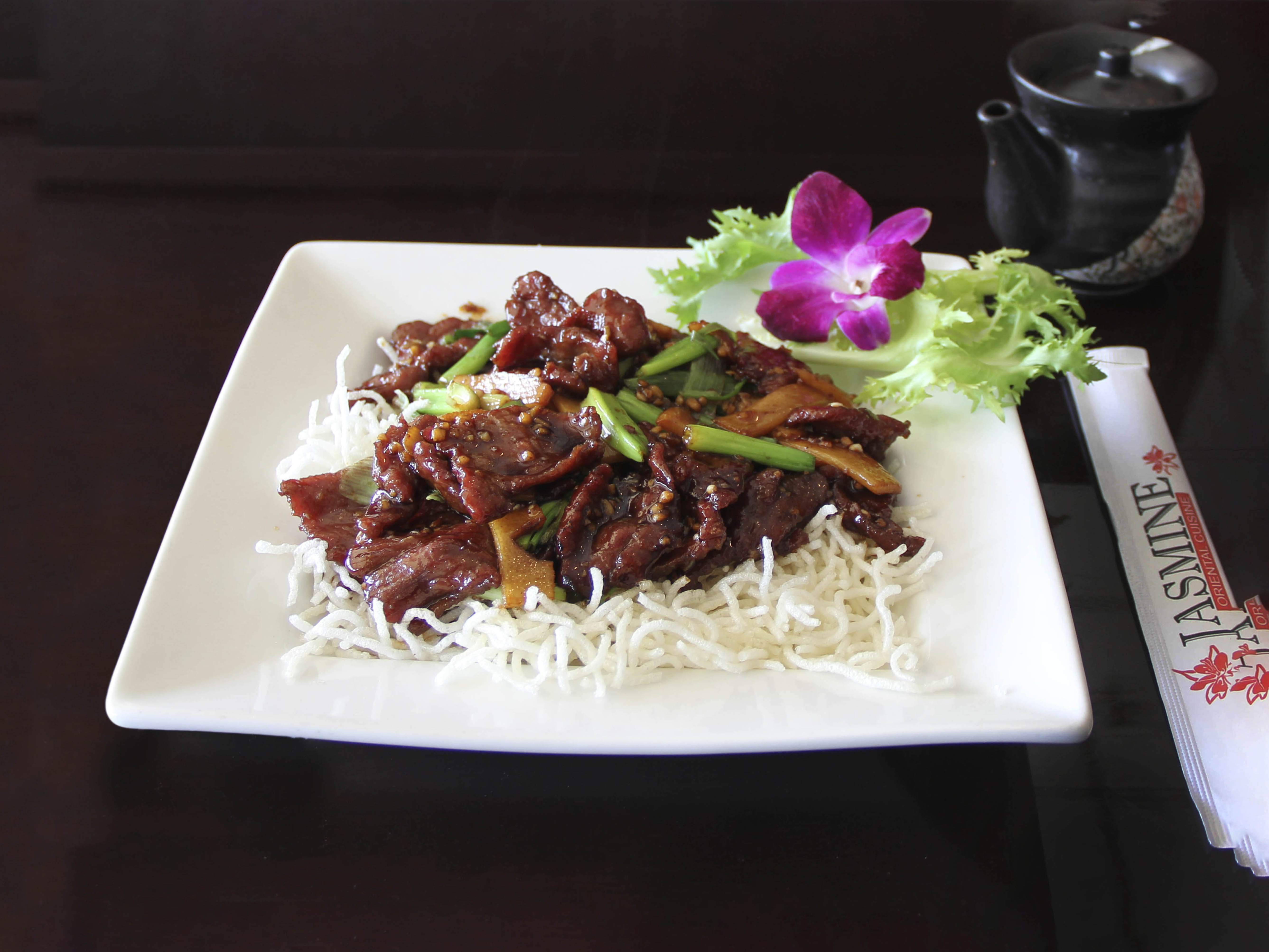 Order Large Mongolian Style Beef food online from Jasmine Oriental Cuisine store, Medford on bringmethat.com