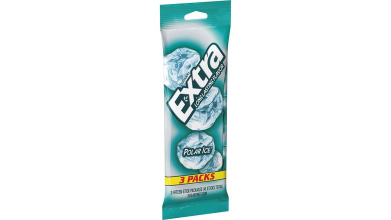 Order Extra Polar Ice Sugarfree Gum 3 Count food online from Red Roof Market store, Lafollette on bringmethat.com