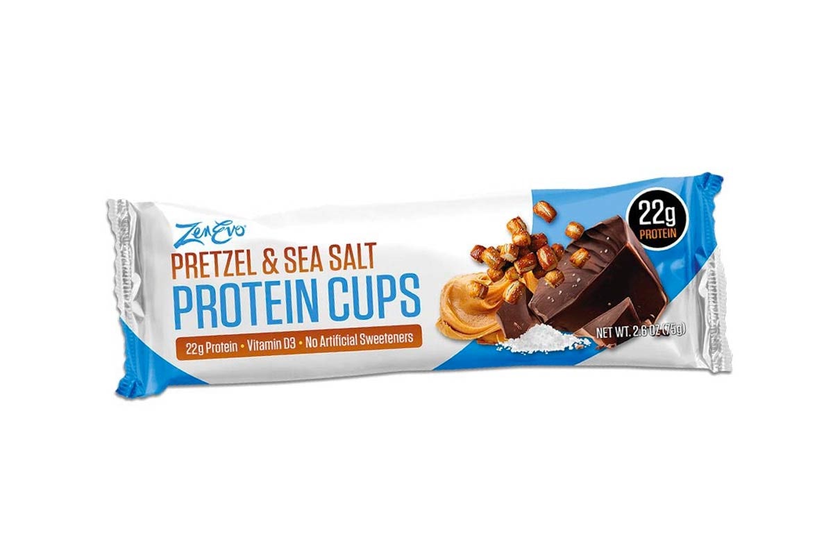 Order ZenEvo Pretzel & Sea Salt protein cups food online from Nekter Juice Bar store, Knoxville on bringmethat.com
