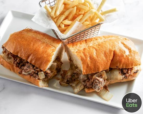 Order Philly Cheesesteak Sandwich food online from Pepper Farm Deli store, Santee on bringmethat.com