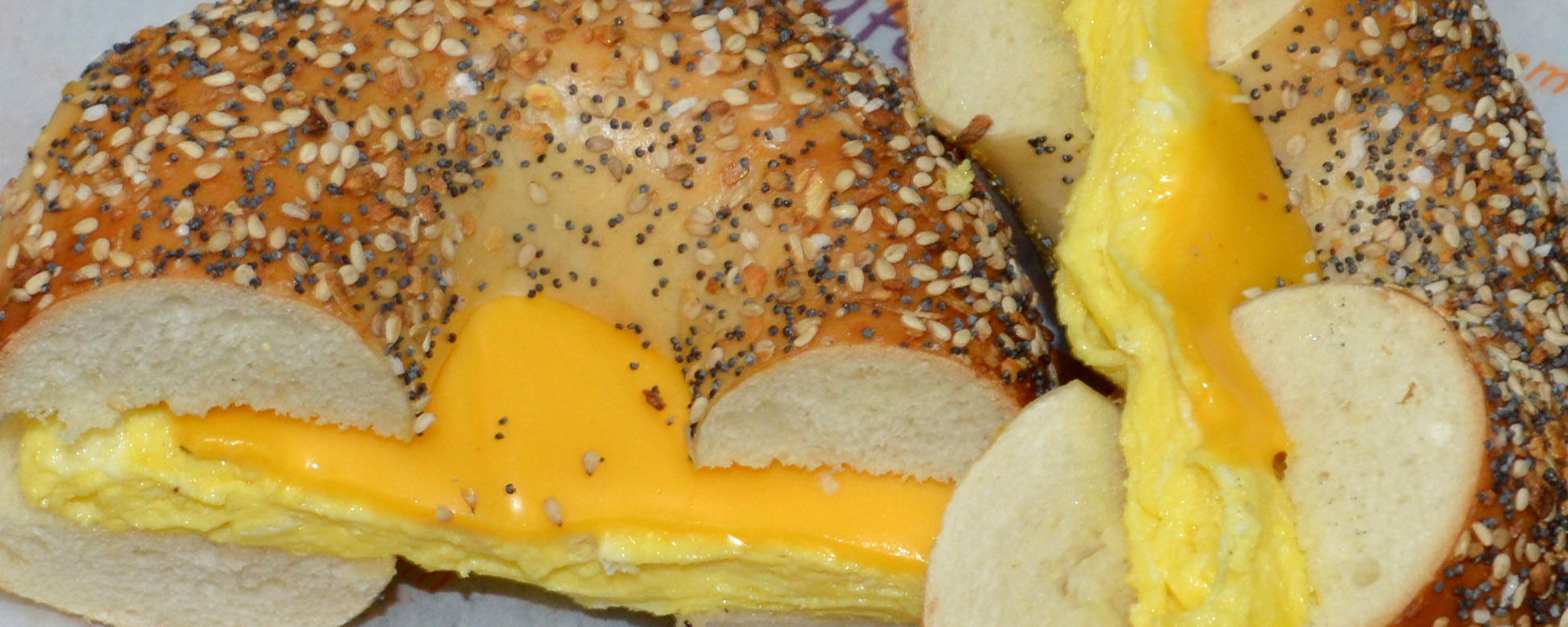 Order 2 Eggs with Cheese Sandwich food online from Bagel Cafe store, Herndon on bringmethat.com