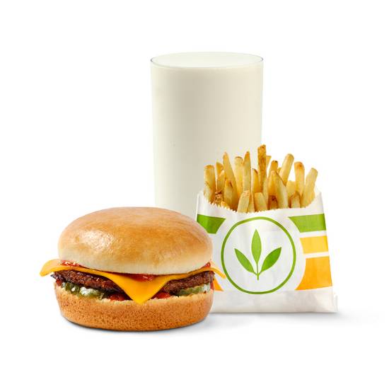 Order Kids Cheeseburger Combo food online from Plant Power Fast Food store, Long Beach on bringmethat.com