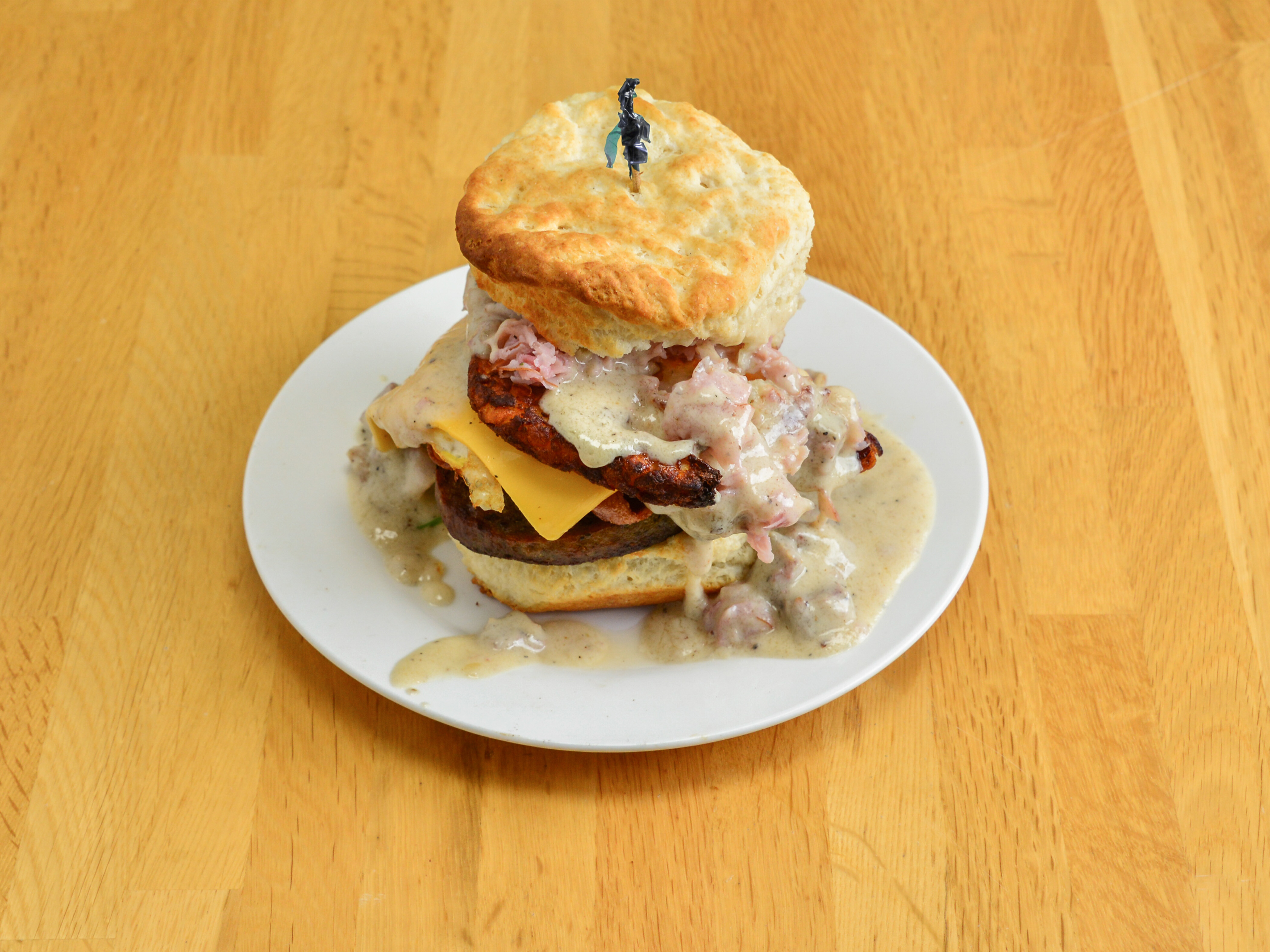 Order The Excalibur Biscuit food online from Grumpy Gary Grill store, Huntington on bringmethat.com