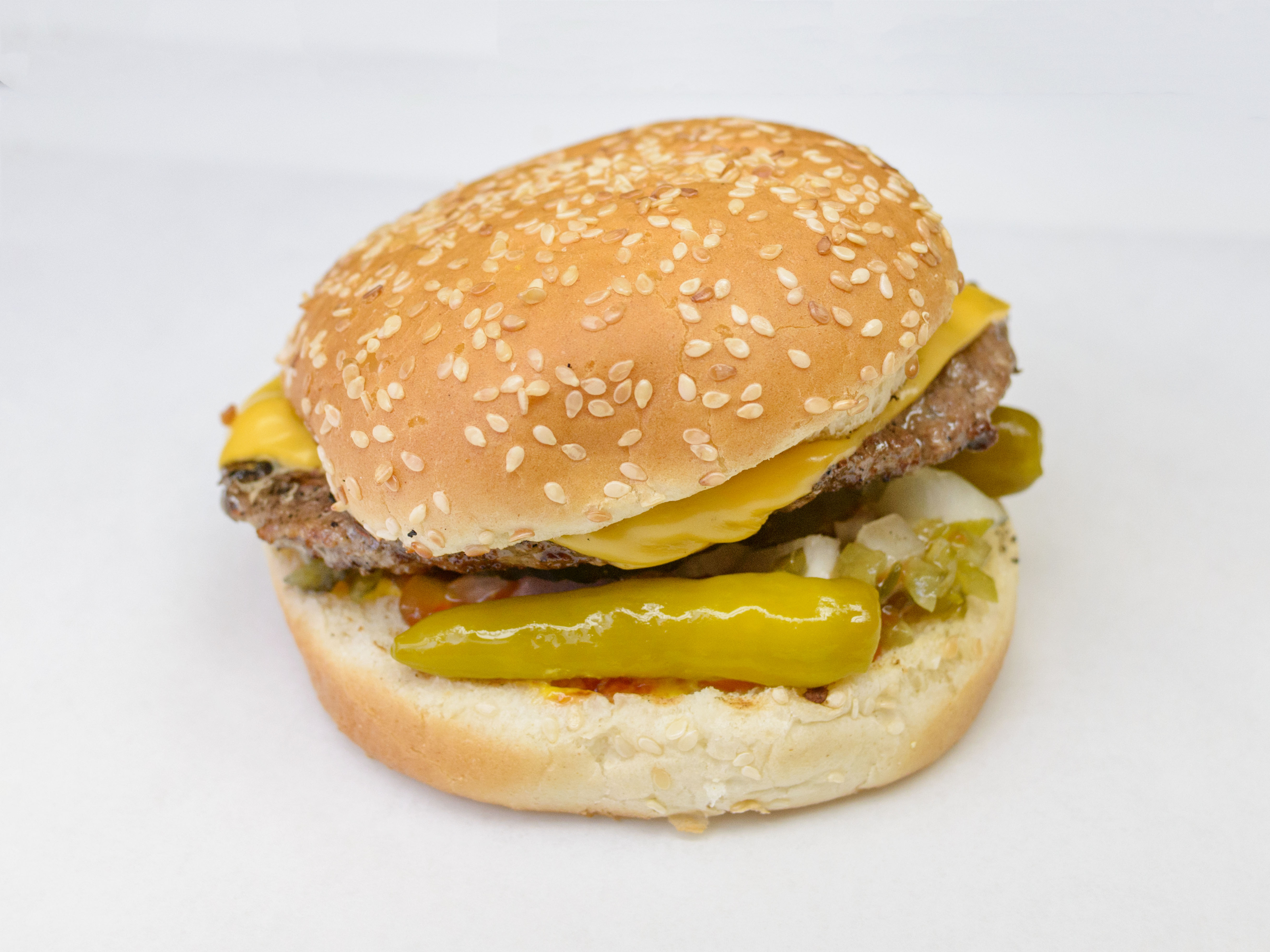 Order Cheeseburger food online from Mustard's last stand store, Evanston on bringmethat.com