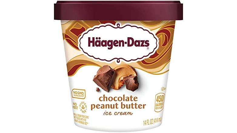 Order Haagen-Dazs Chocolate Peanut Butter Ice Cream food online from Route 7 Food Mart store, Norwalk on bringmethat.com