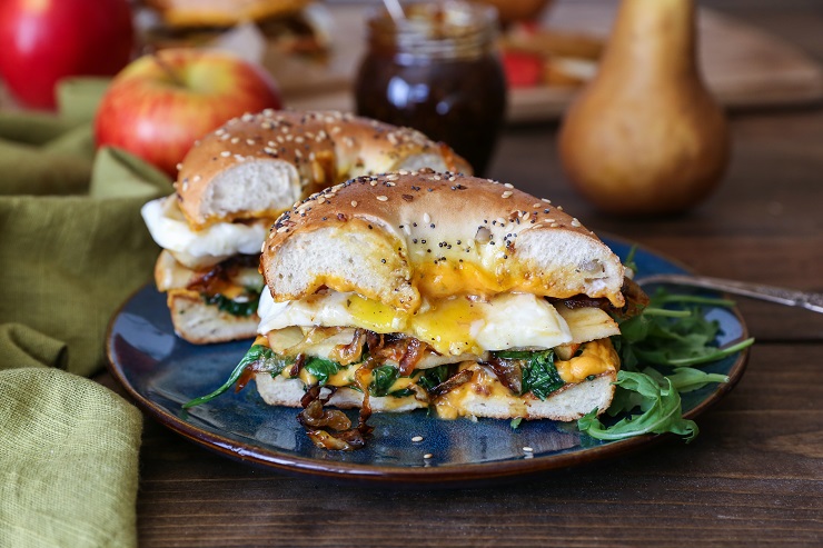 Order 2 Meat Breakfast Sandwich with Bagel food online from Bagelicious Café store, Ventura on bringmethat.com