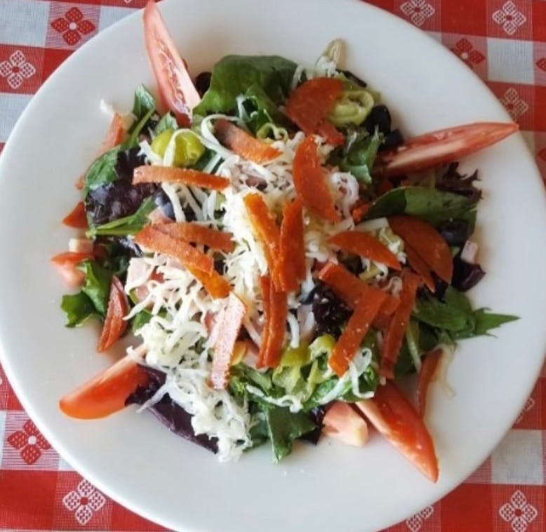 Order 5. Antipasto Salad - Salad food online from Village Cafe & Pizza store, Los Angeles on bringmethat.com