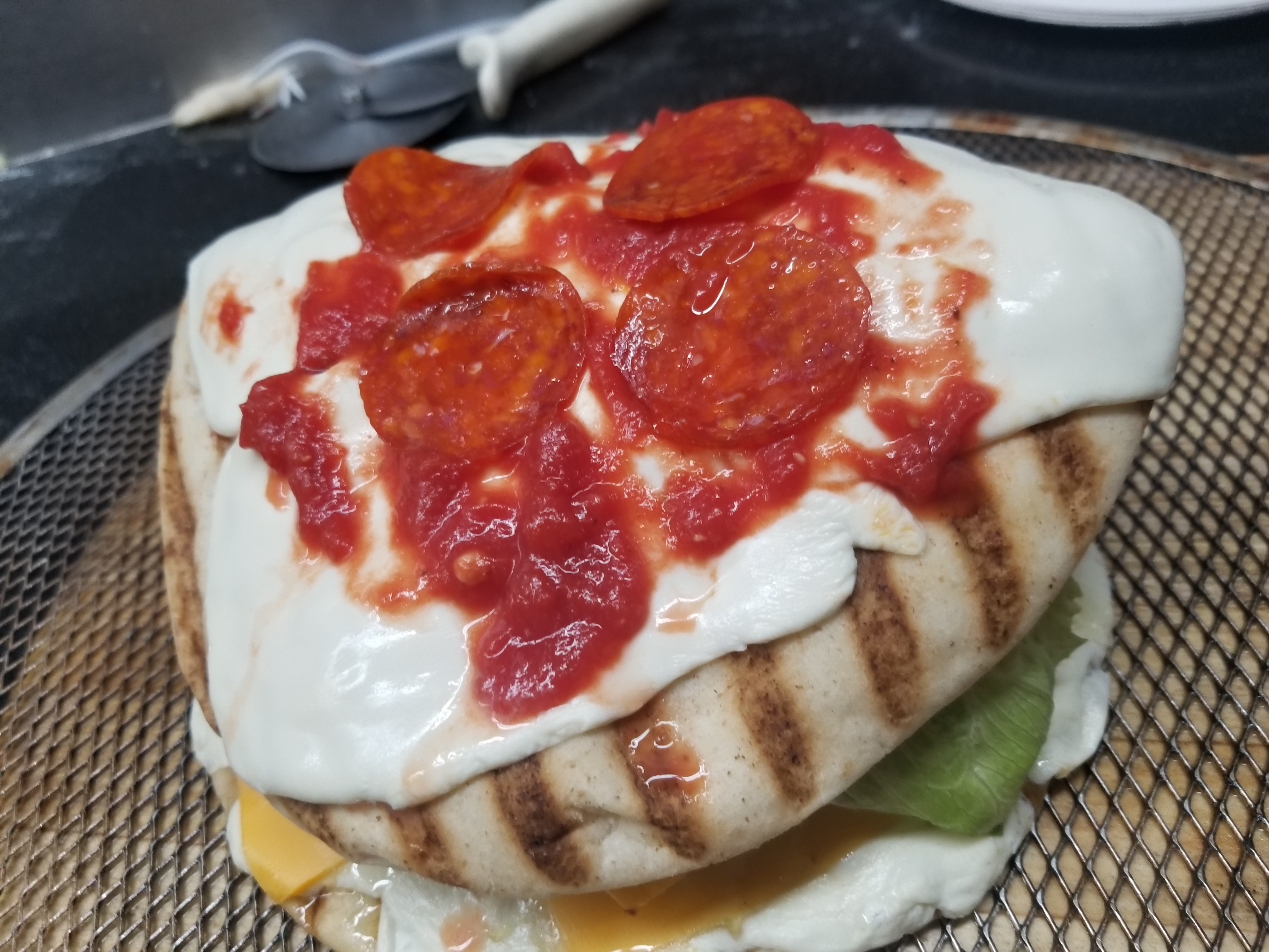 Order Pizza Burger food online from My Family Pizza store, Staten Island on bringmethat.com
