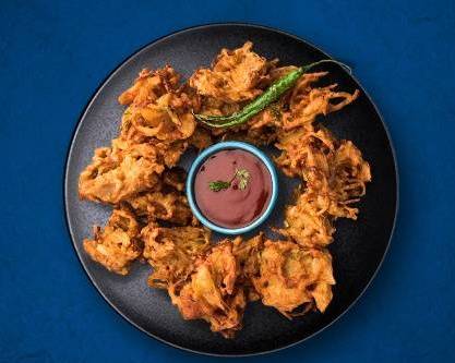 Order Golden Onion Fritters food online from Indian Vegan Experiment store, Denville, on bringmethat.com