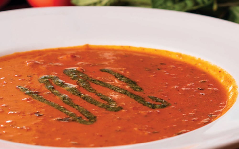 Order Tomato Basil Soup - Small food online from Russo New York Pizzeria store, Houston on bringmethat.com