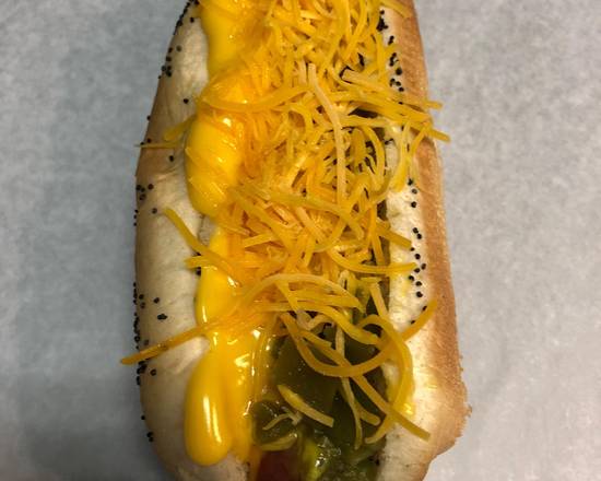 Order Hot Green Chile Dog food online from Devil Dawgs Gold Coast store, Chicago on bringmethat.com