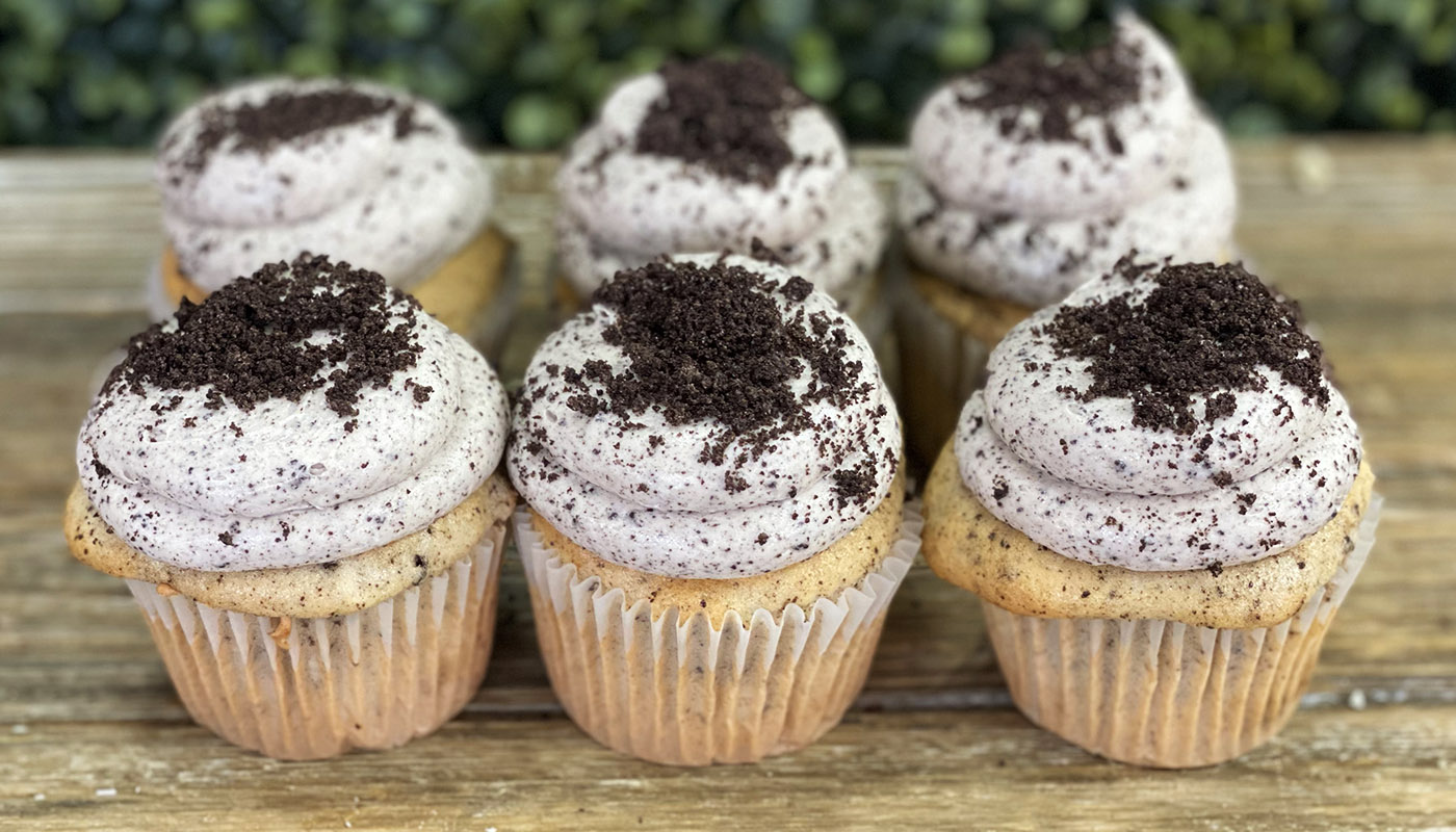 Order Oreo Cupcakes food online from Blue Sheep Bake Shop store, Somerville on bringmethat.com