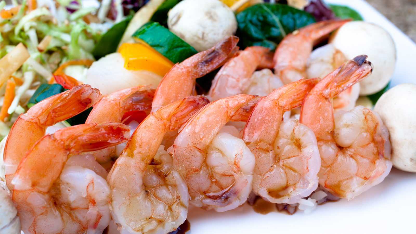 Order Shrimp Plate food online from Sansai Japanese Grill store, Santa Monica on bringmethat.com