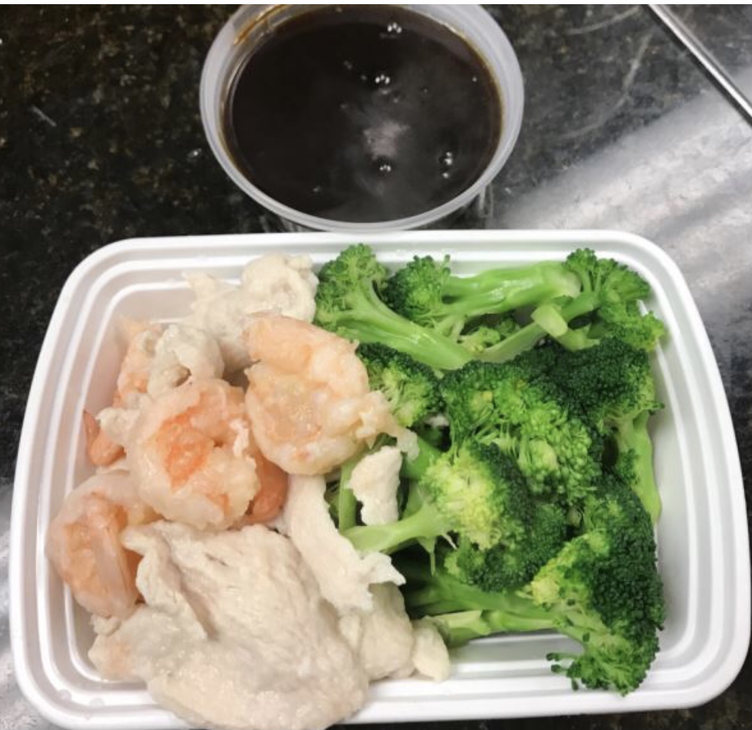Order D5. Steam Shrimp and Chicken with Broccoli 水煮芥兰鸡虾 food online from China Star store, Blue Bell on bringmethat.com