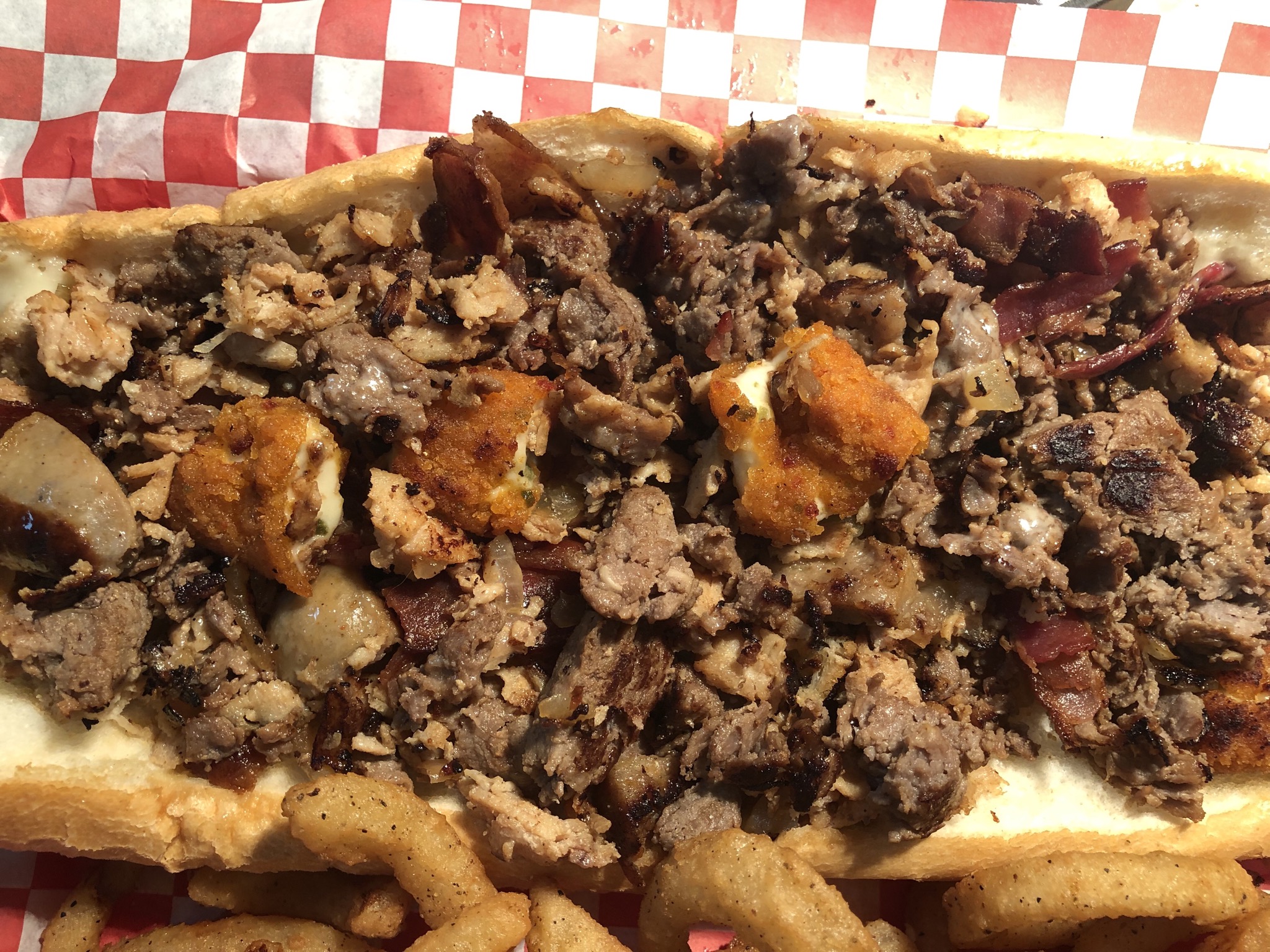 Order 21. Kelly Drive Cheesesteak food online from Big Tony's West Philly Cheesesteaks store, Dallas on bringmethat.com