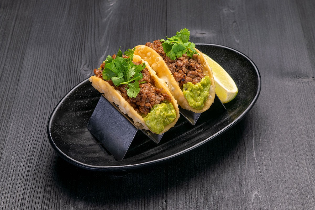 Order Impossible™ Tacos (2 pcs) food online from Jinya Ramen Bar store, Dallas on bringmethat.com