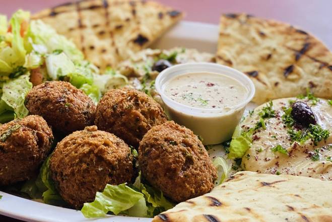 Order Falafel Plate food online from Shawarma King store, Seattle on bringmethat.com
