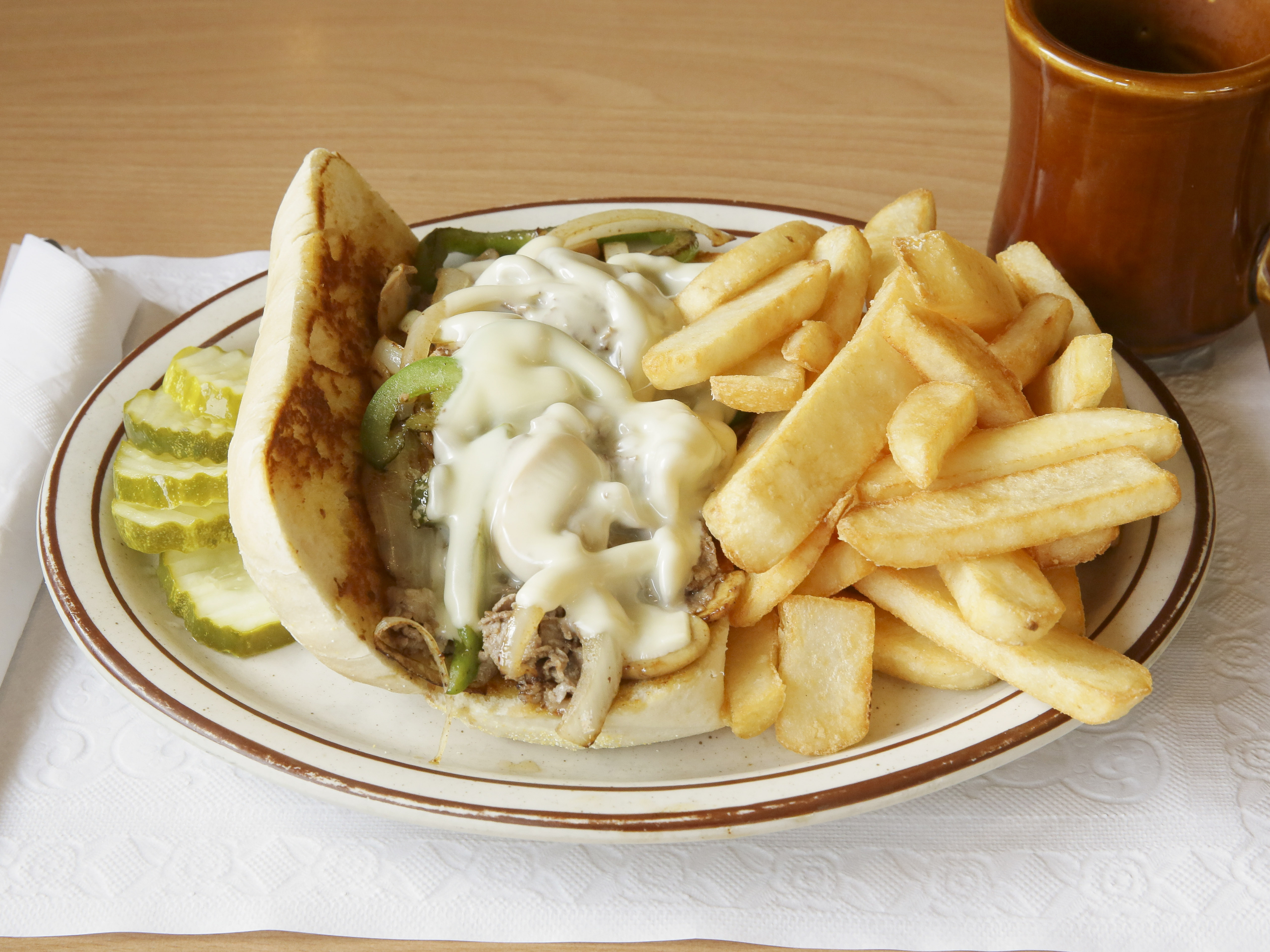 Order Philly Cheese Steak Sandwich food online from Michael's Family Restaurant store, Milwaukee on bringmethat.com