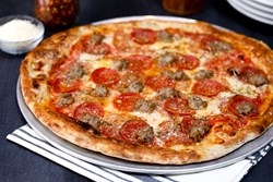 Order 10" Tre Porcellini THIN food online from Bitcoin Pizza store, Santa Barbara on bringmethat.com