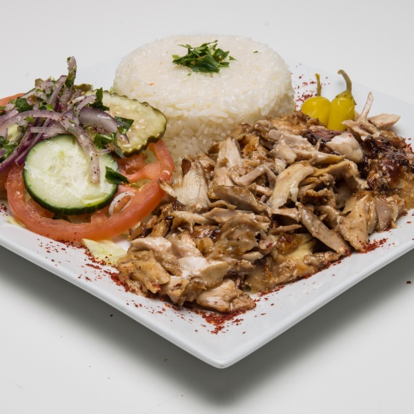 Order Chicken Döner Plate food online from Ikram Grill store, Fountain Valley on bringmethat.com