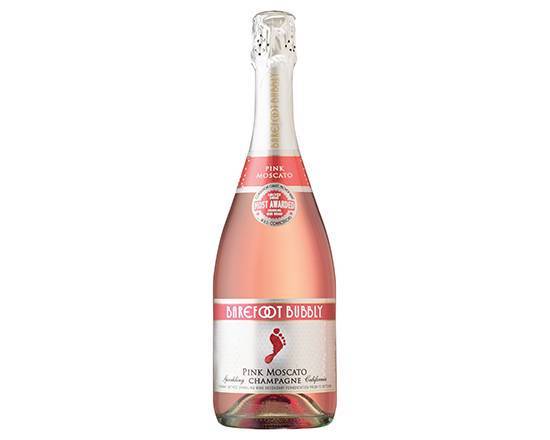 Order Barefoot Bubbly Pink Moscato, 750mL champagne (9.5% ABV) food online from Signal Liquor store, Signal Hill on bringmethat.com