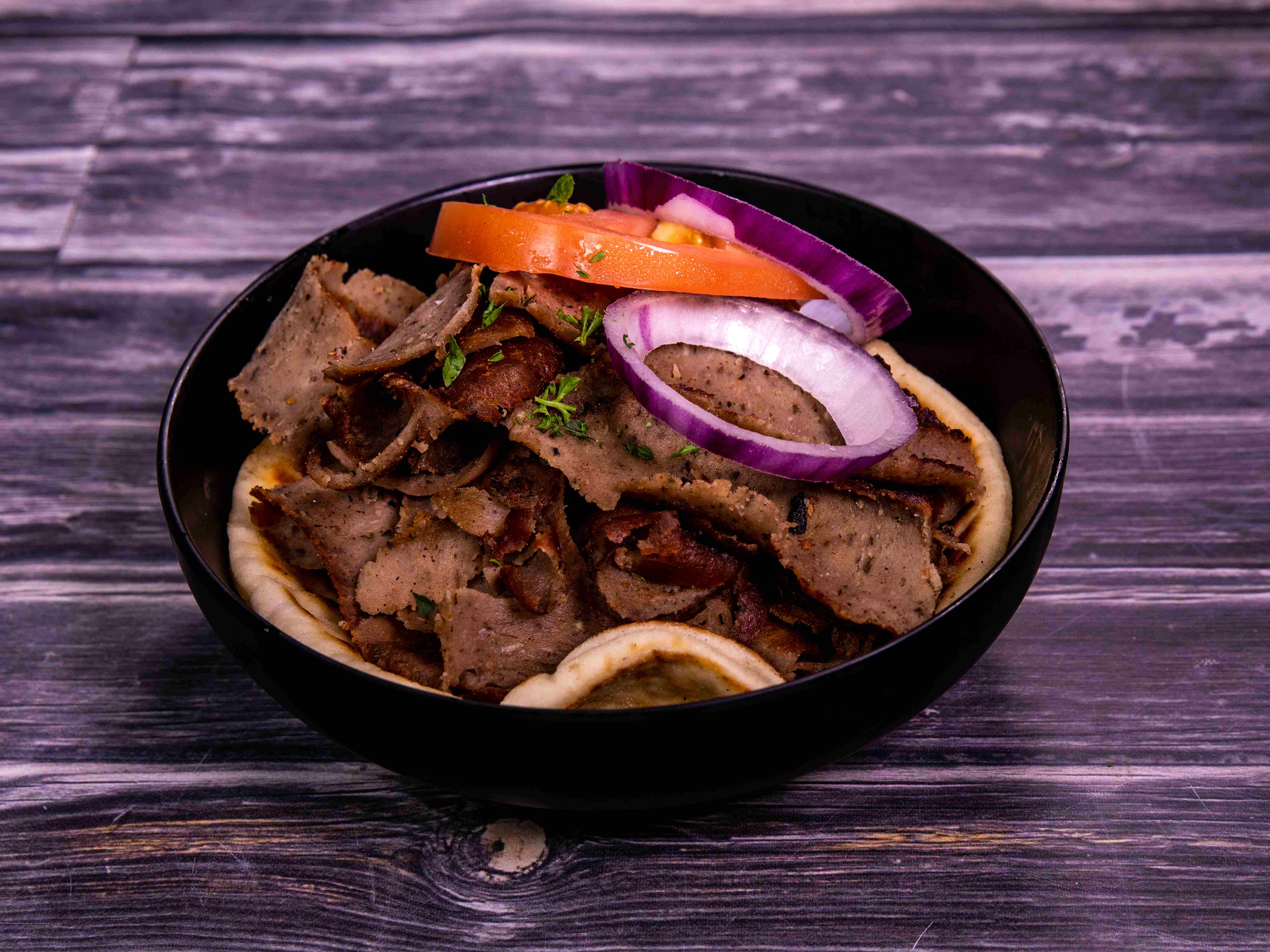 Order MEAT LOVERS GYRO PLATE food online from Stratos Greek Taverna store, Dallas on bringmethat.com