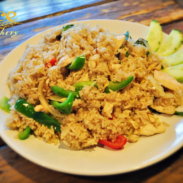 Order  Kao Pad Kra  Prao (Spicy Basil Fried Rice) food online from Rice Thai Cookery store, Portland on bringmethat.com