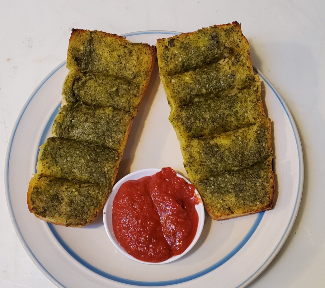 Order Garlic Bread with Pesto food online from Hayes Pizza store, San Francisco on bringmethat.com