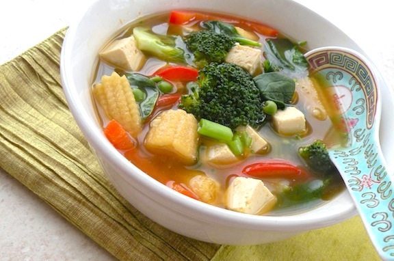 Order 25. Vegetable Bean Curd Soup food online from China Garden store, Hackettstown on bringmethat.com