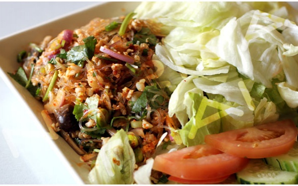 Order Yum Woon Sen Salad food online from Narai Thai Cuisine store, Downey on bringmethat.com
