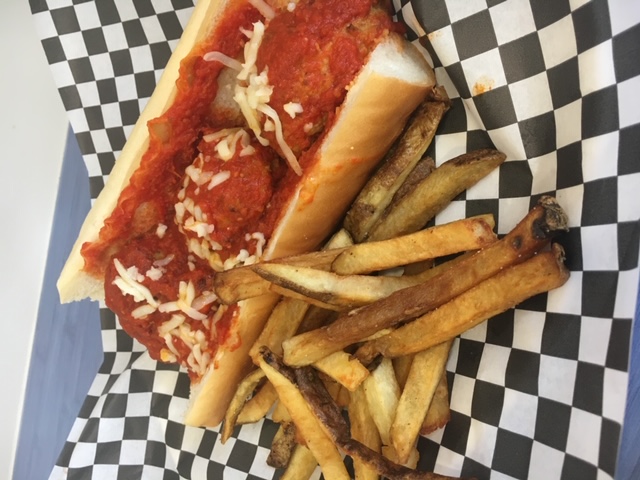 Order Meatball Sandwich food online from Big Ange Eatery store, Arlington Heights on bringmethat.com