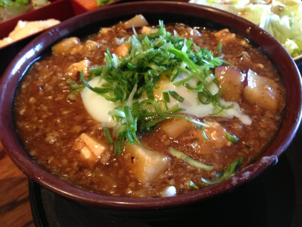 Order Mabo Tofu Don food online from Gochi Japanese Fusion Tapas store, Cupertino on bringmethat.com