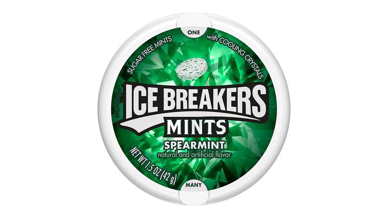Order Ice Breakers Sugar Free Mints, Spearmint food online from Route 7 Food Mart store, Norwalk on bringmethat.com