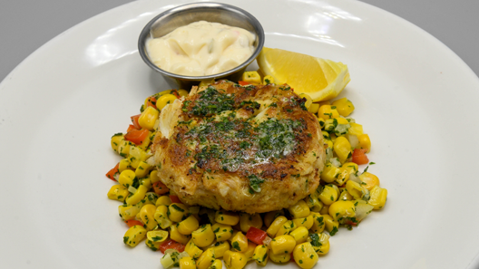Order Maryland Style Crab Cake food online from Mitchell's Fish Market store, Livonia on bringmethat.com