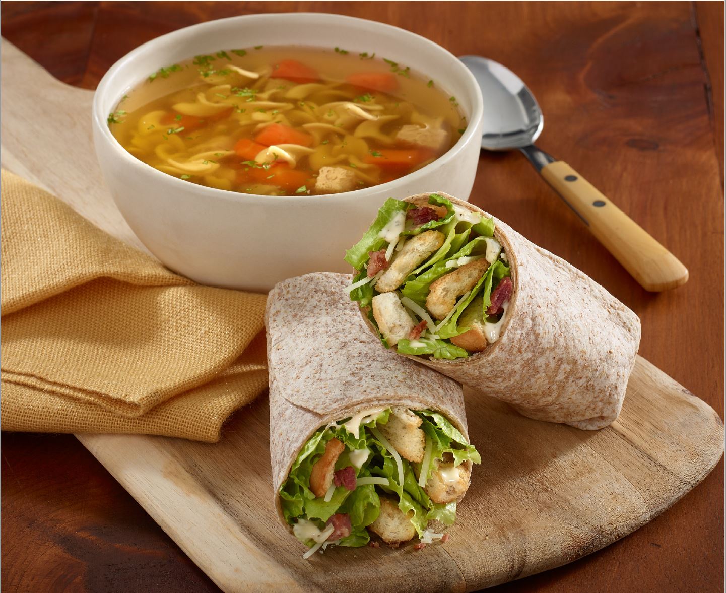 Order Soup & Wrap Combo food online from The Chopped Leaf store, Federal Way on bringmethat.com