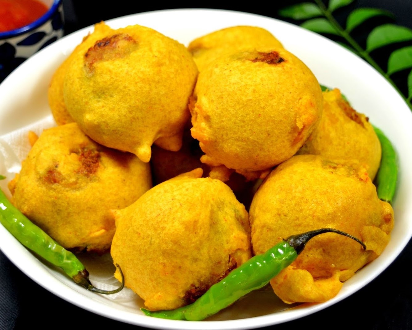 Order Aloo Bonda (3 Pcs) food online from Malgudi Veg store, Ashburn on bringmethat.com