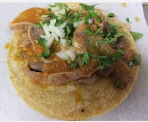 Order Lengua Taco food online from Mexico Restaurant store, Des Plaines on bringmethat.com