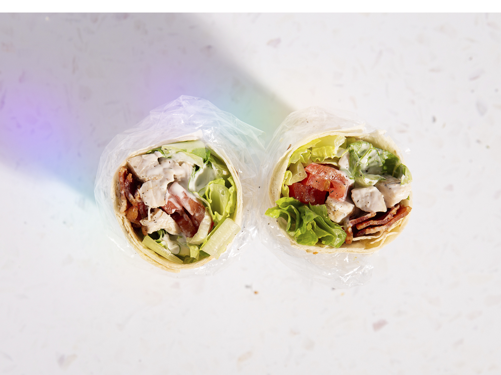 Order Ranch BLT Wrap food online from The Salad Place&Rotisserie store, San Francisco on bringmethat.com