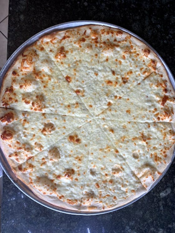 Order White Pizza with Garlic - Medium 14" food online from Gaby's Pizza & Grill store, Saddle Brook on bringmethat.com