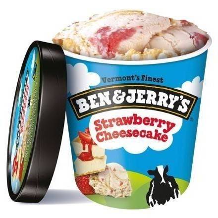 Order Ben & Jerry's Strawberry Cheesecake (1 Pint) food online from Dolcezza Gelato store, Arlington on bringmethat.com