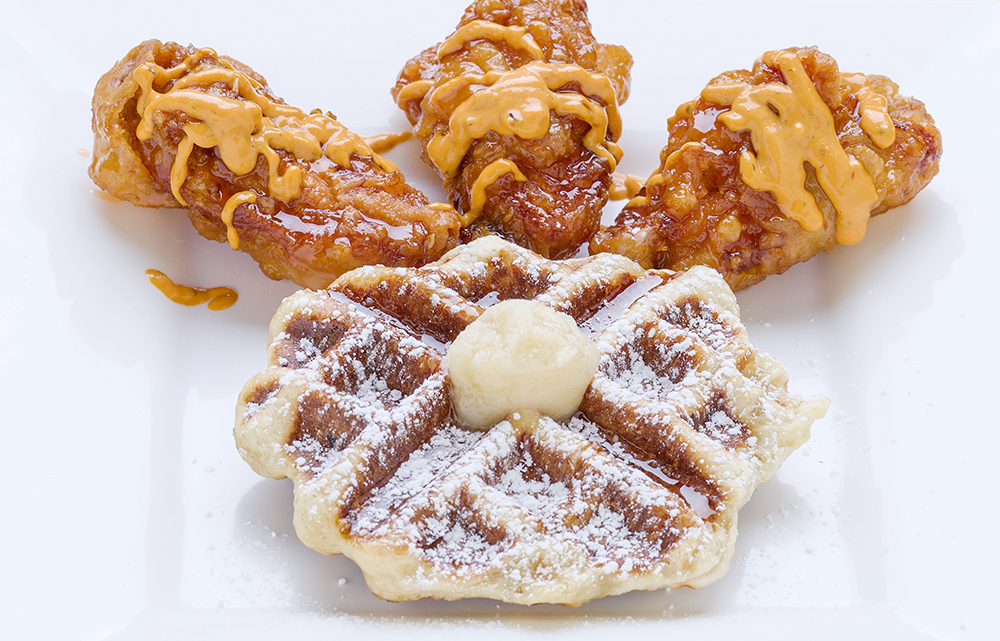 Order Tender and Waffle Combo food online from Papa Al Chicken And Waffles store, Rockaway on bringmethat.com