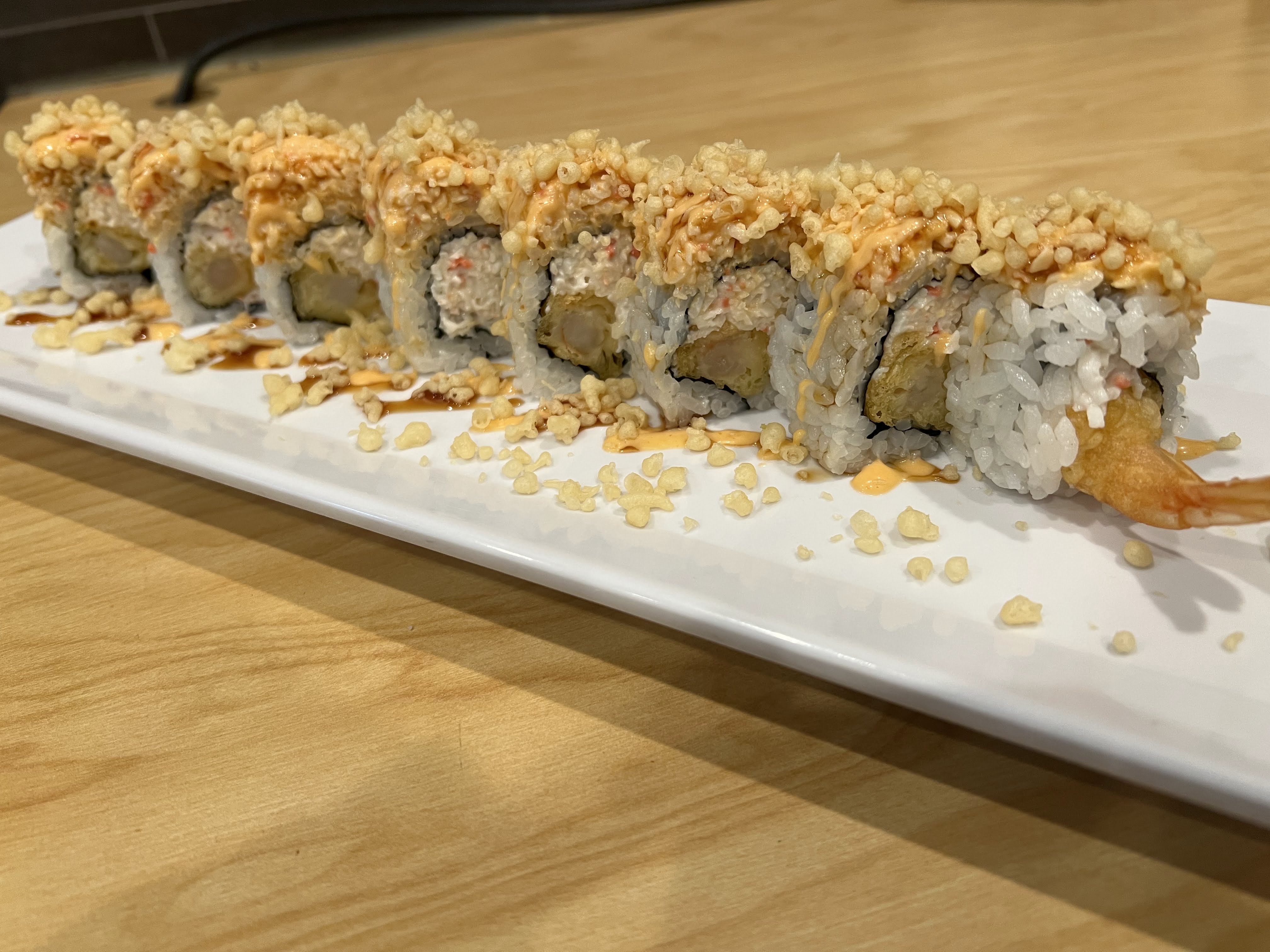 Order Shrimp Crunch Roll food online from Sushi Box store, Wylie on bringmethat.com