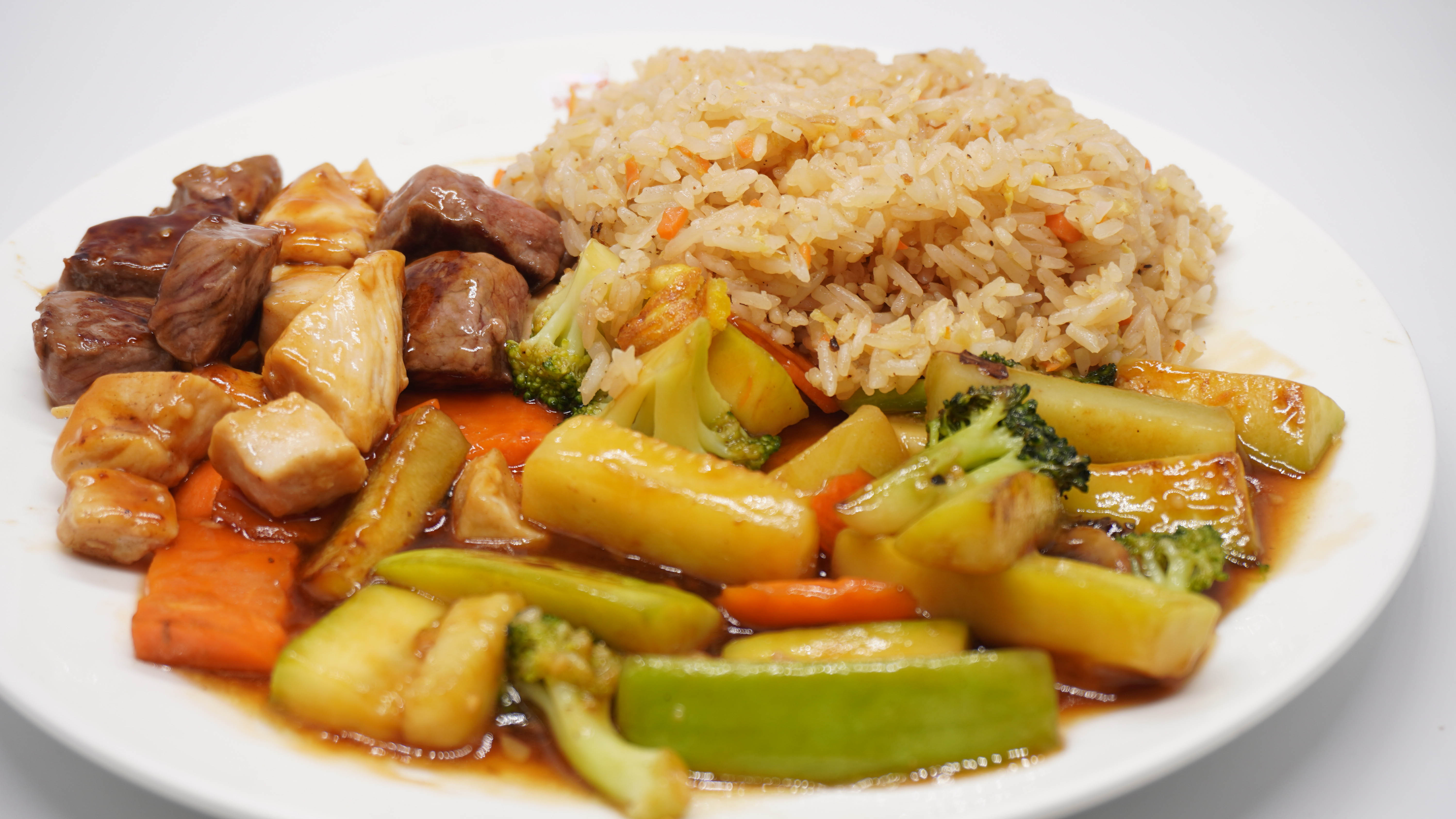 Order Hibachi Chicken and Steak Lunch Special food online from Mizu Japanese Restaurant store, Niles on bringmethat.com